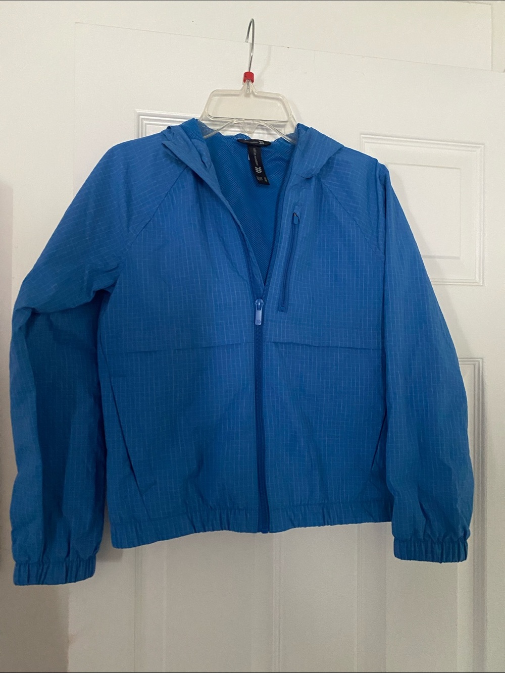 all in motion Blue Hooded Kids Windbreaker Jacket